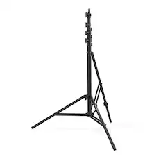 Front. RAUBAY - 【Space-Saving】LT30 Light Stand – Black Corner Version 10ft Light Stand – Corner-Style with Air Cushion.