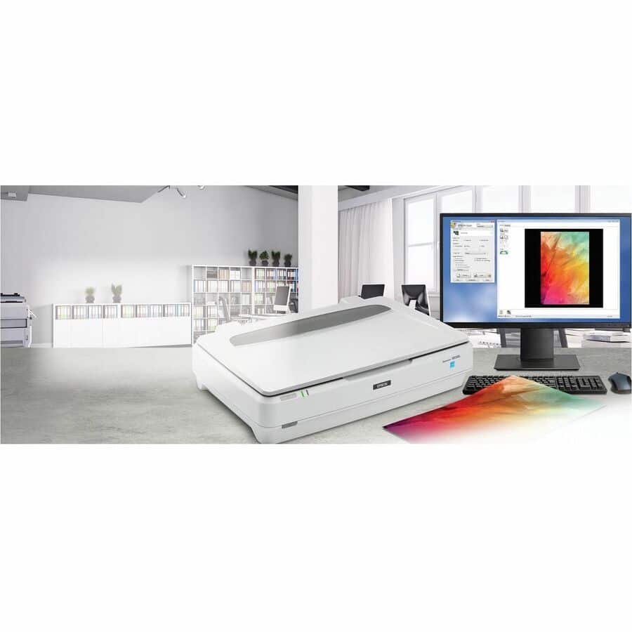 Epson Expression 13000XL Large Format Flatbed/Film Scanner 2400