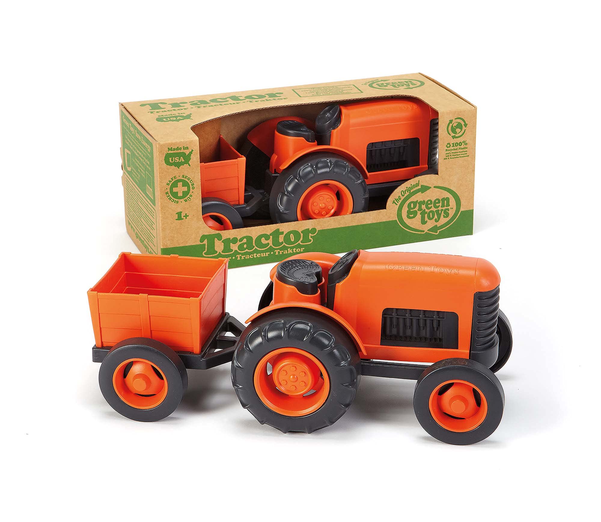 Tractor  
Made in USA  
1+  
Tractor Tracteur Traktor  
The Original green toys  
100%  
Made in USA  
SAFE PRODUCT  
1+