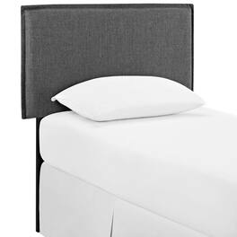 Camille Upholstered Fabric Twin Headboard by Modway - Gray