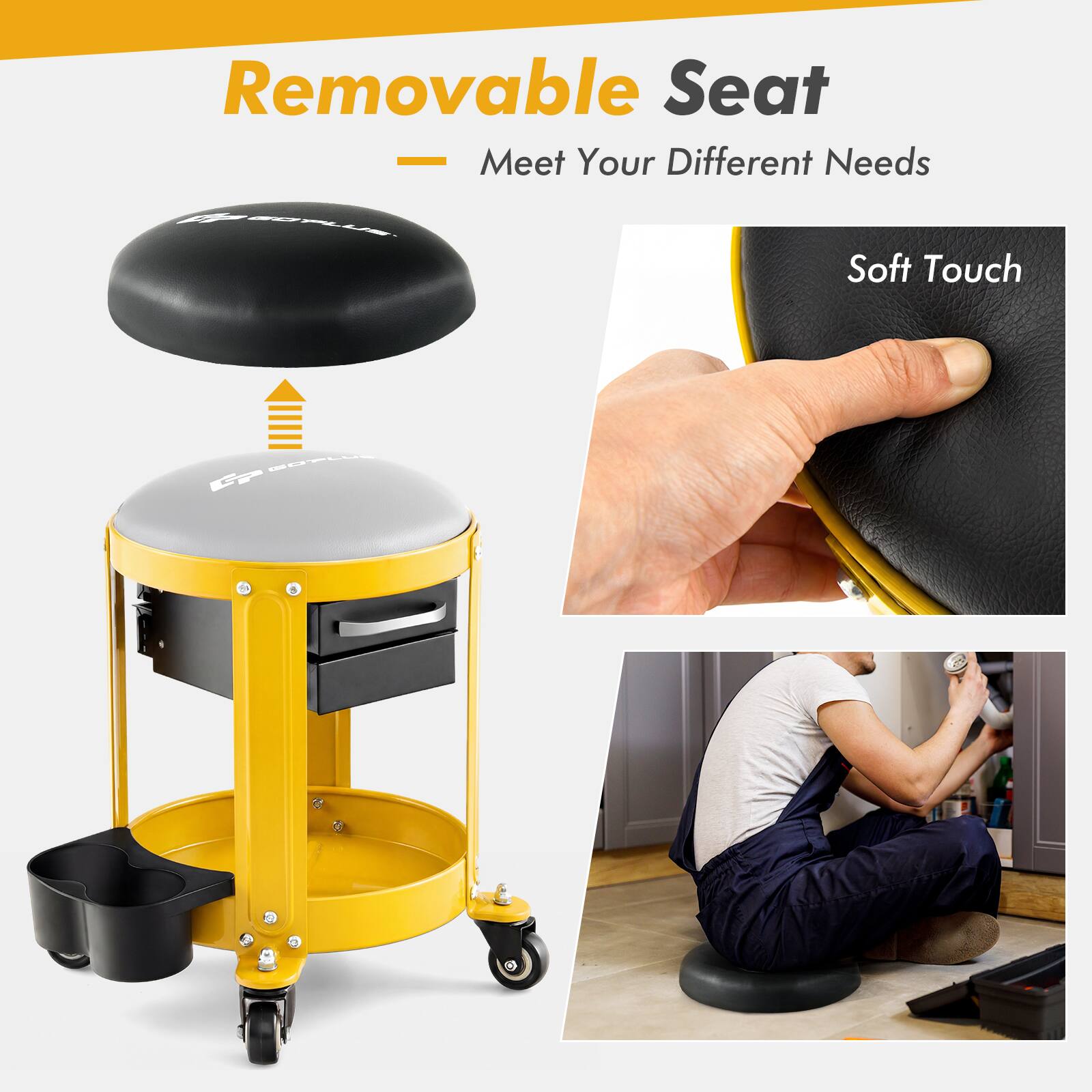 Removable Seat - Meet Your Different Needs  
SOYFLUS Soft Touch