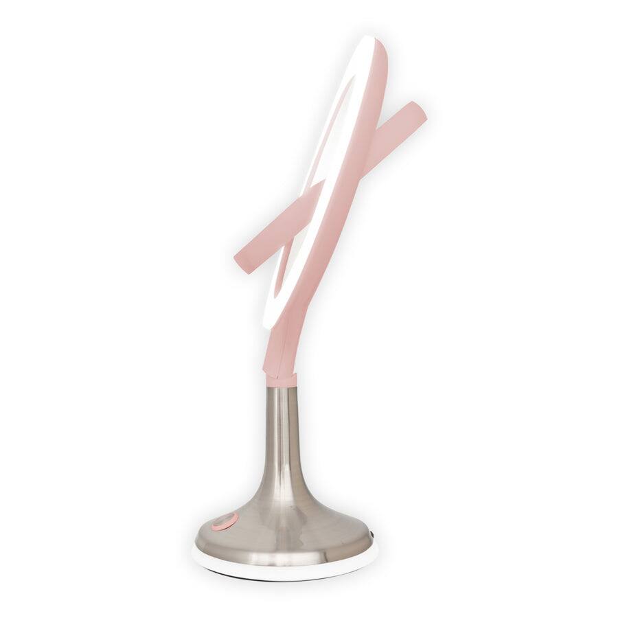 Alt View 5. Zadro - Solana, LED Lighted Makeup Mirror with 8X/1X Magnifications & Touch Controls - White.