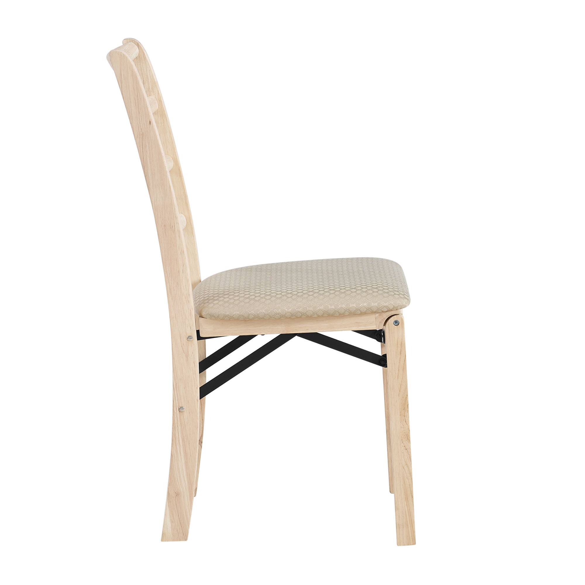 Alt View 8. Stakmore - Stakmore Unfinished Folding Chair Shaker Back - Natural.