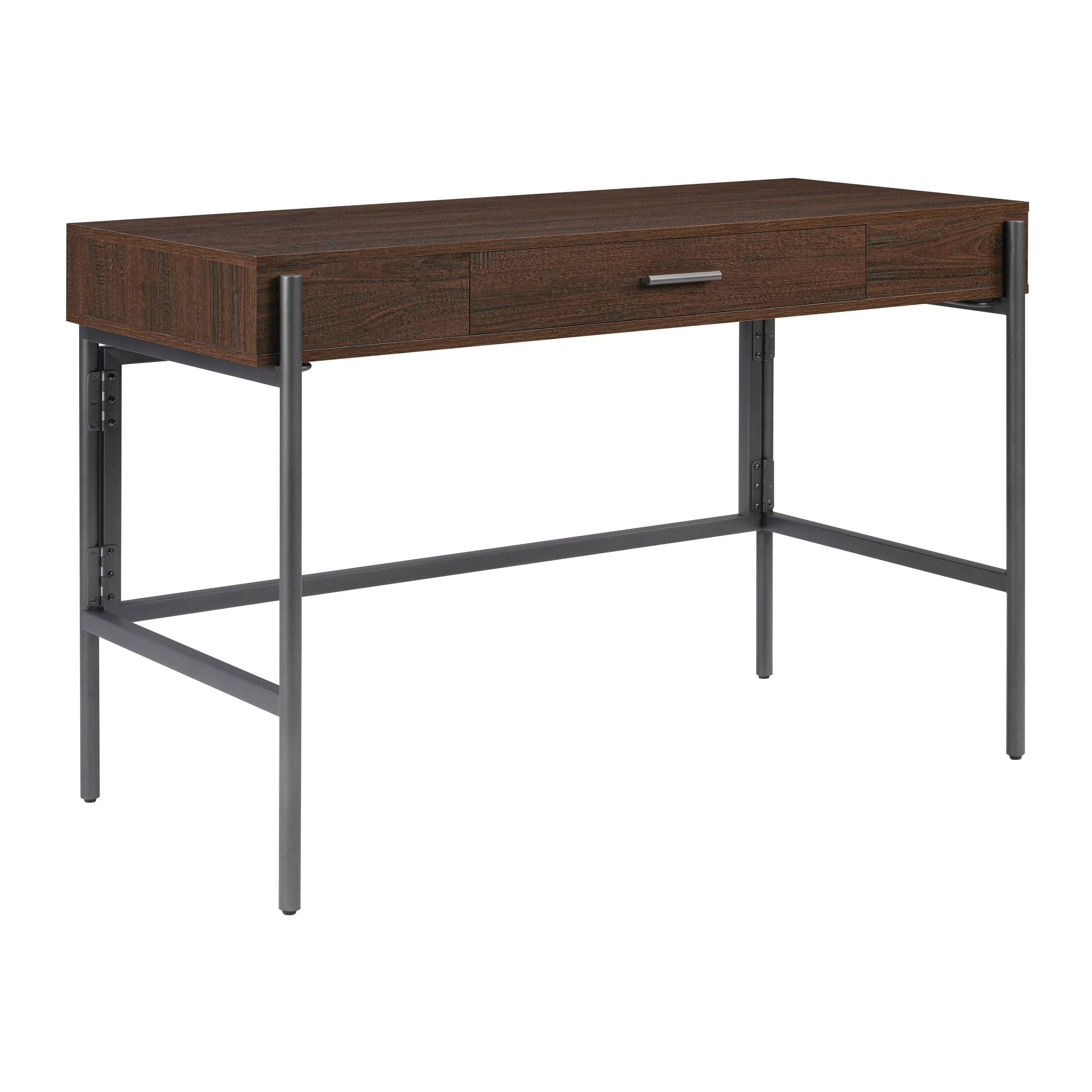 Angle. OSP Home Furnishings - Sedona Writing Desk - Elegant Walnut.