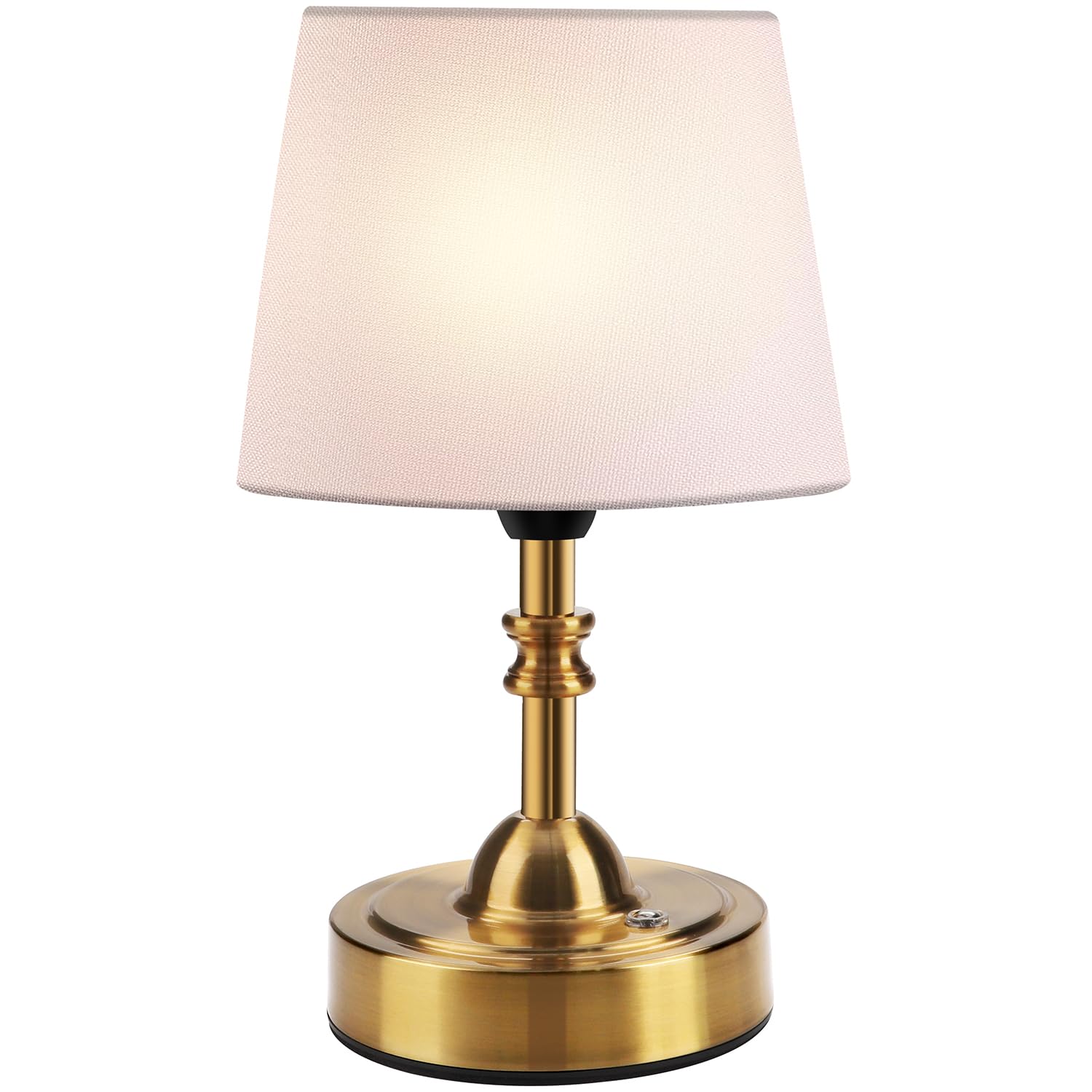 Dazzling Pops - Rechargeable Cordless Table Lamp 5000mAh Battery Operated Lamp Wireless Level Dimmable Touch Lamp Portable - Gold 1 Pack - 10.43 inch