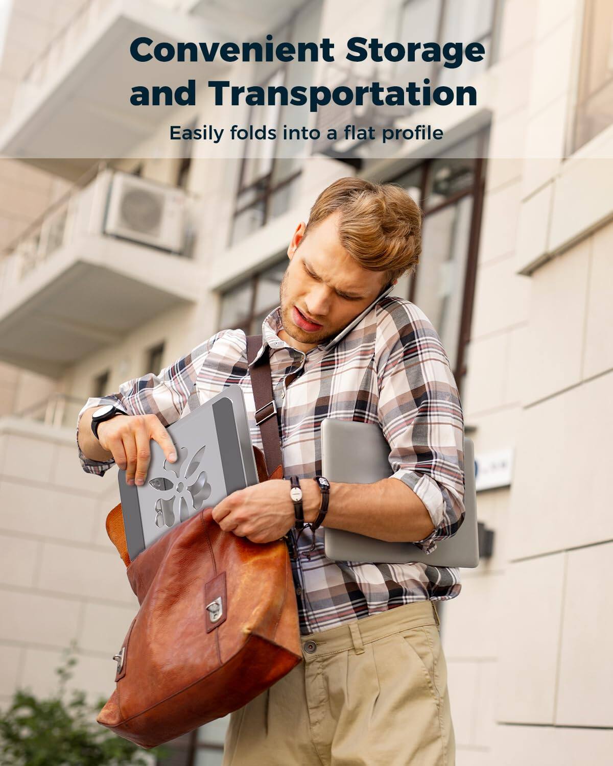 Convenient Storage and Transportation  
Easily folds into a flat profile