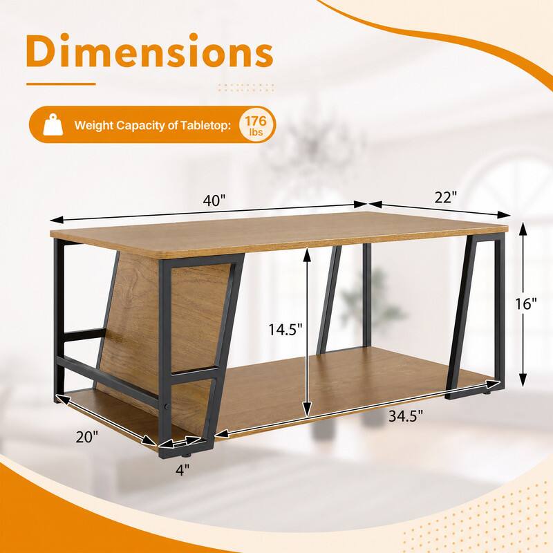 Dimensions
Weight Capacity of Tabletop: 176 lbs
40" x 22" x 16" x 14.5" x 20" x 34.5" x 4"