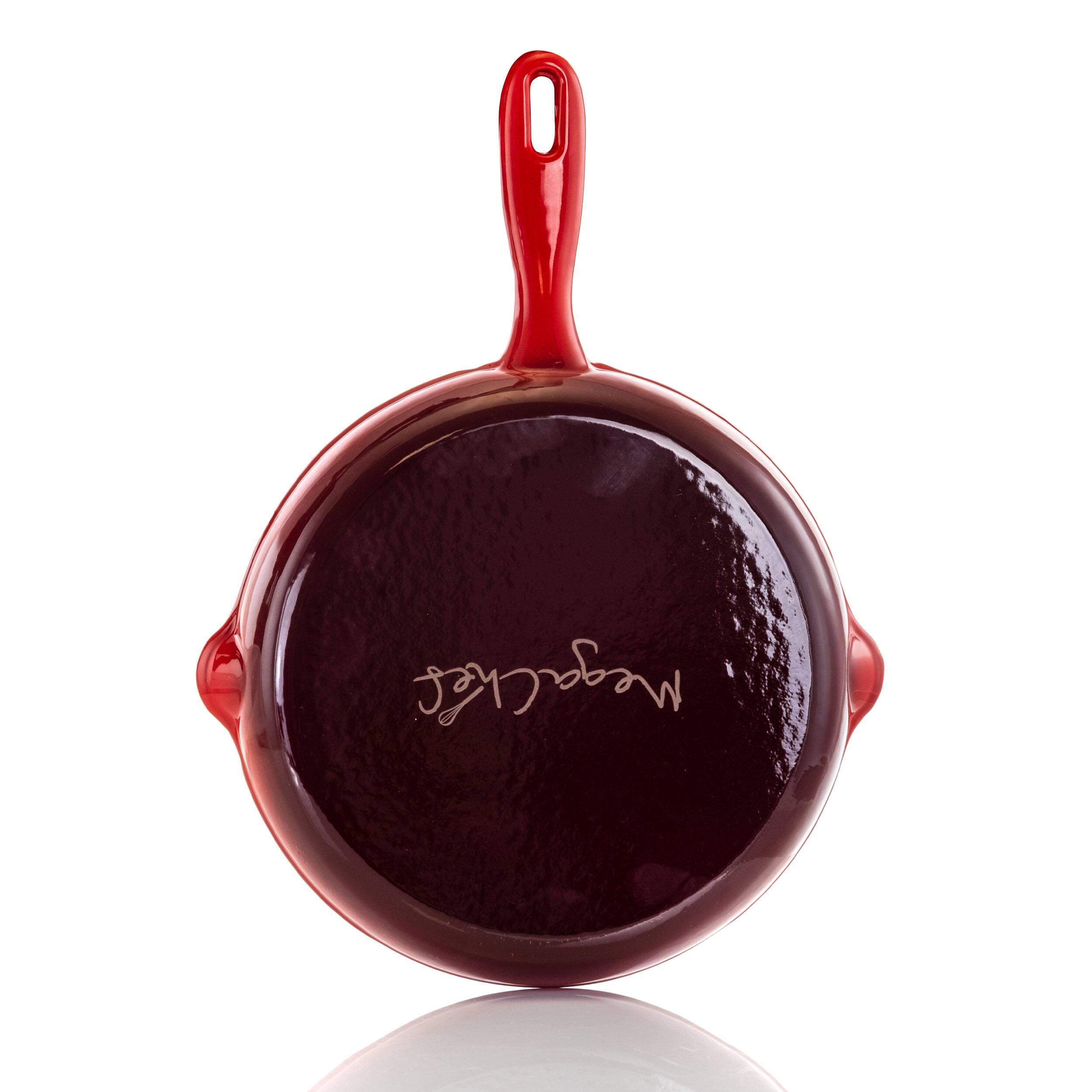 Alt View 4. Crockpot - Crock Pot Artisan 12 in. Round Enameled Cast Iron Skillet in Teal Ombre - Teal.