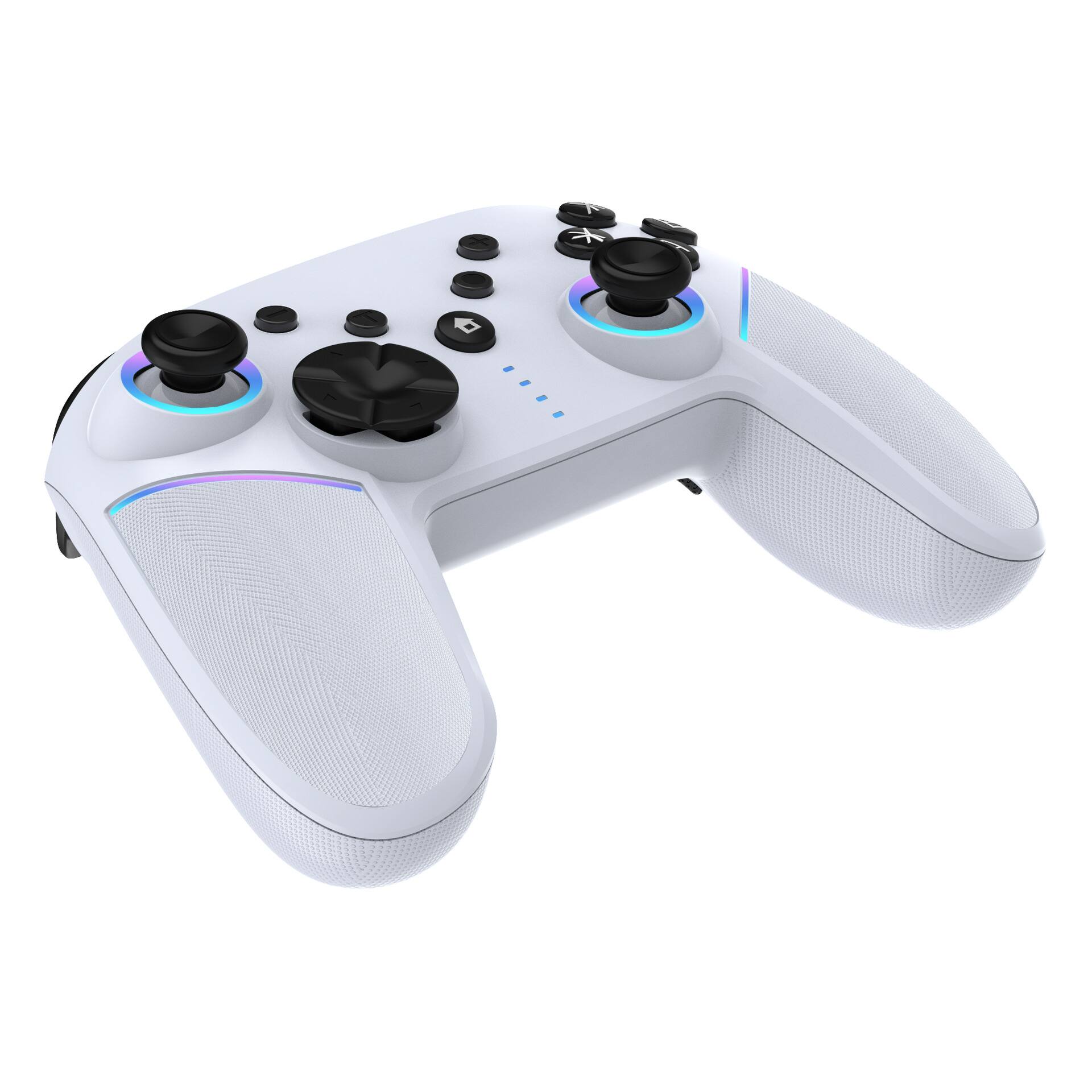 Alt View 3. Cluzine - Portable Wireless Joystick Gamepad for Switch OLED and Switch Console - Black.