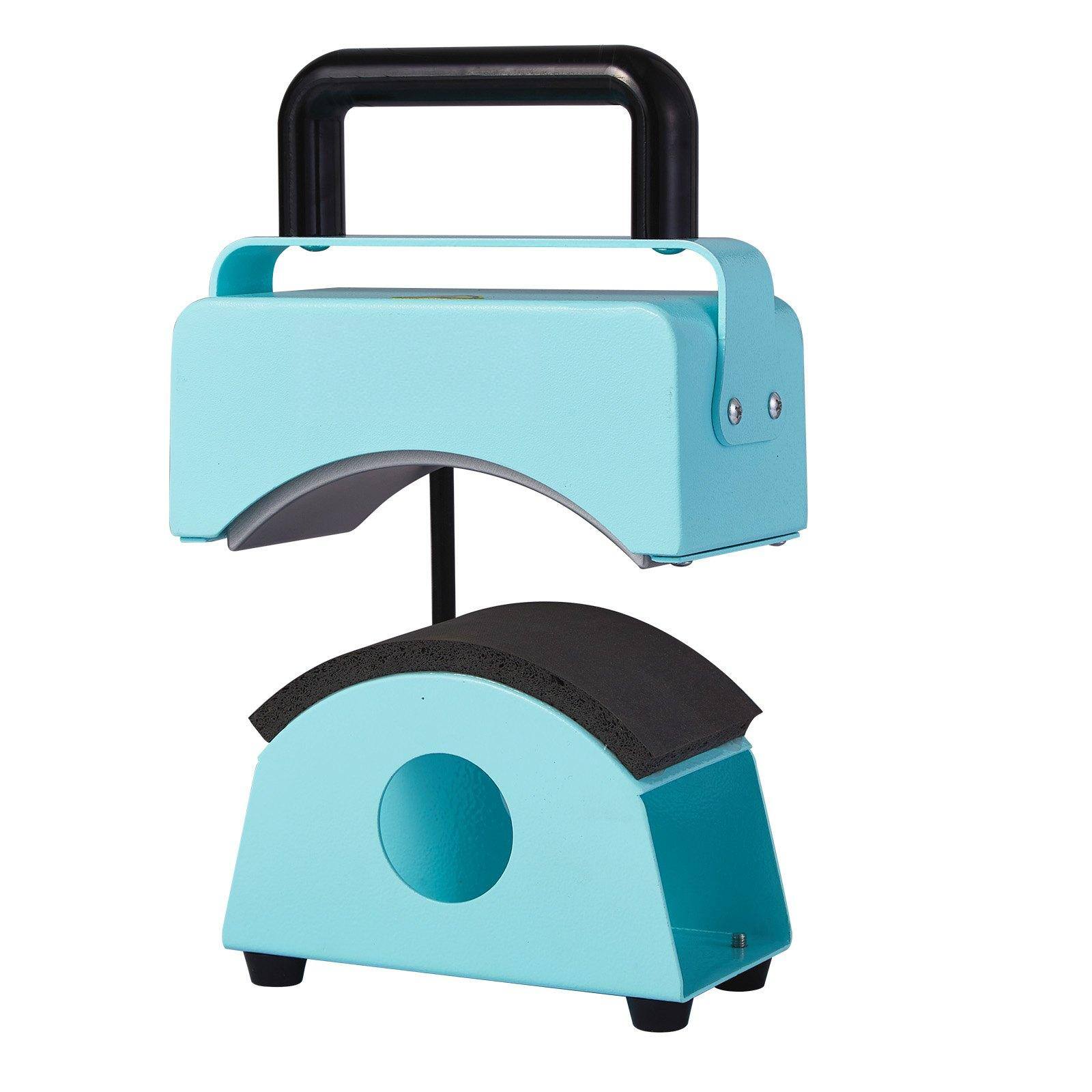 Alt View 10. Glintex - Mini Hat Heat Press Machine, 5.9"x3.15" Curved Plate, Integrated Controls, Safety Base, Auto Shut-Off, Includes Glove.