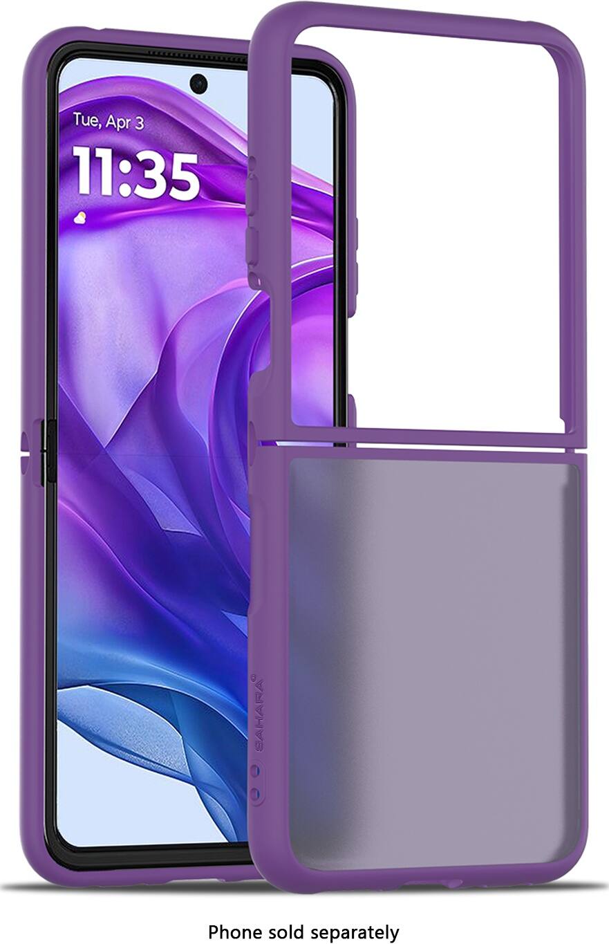 The text on the image reads "Tue, Apr 3 11:35 SAHARA Phone sold separately."