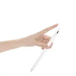 Cluzine - Stylus Pen Bluetooth Battery Display Tilt Pressure Sensitivity Palm Rejection Drawing Writing for iPad - White