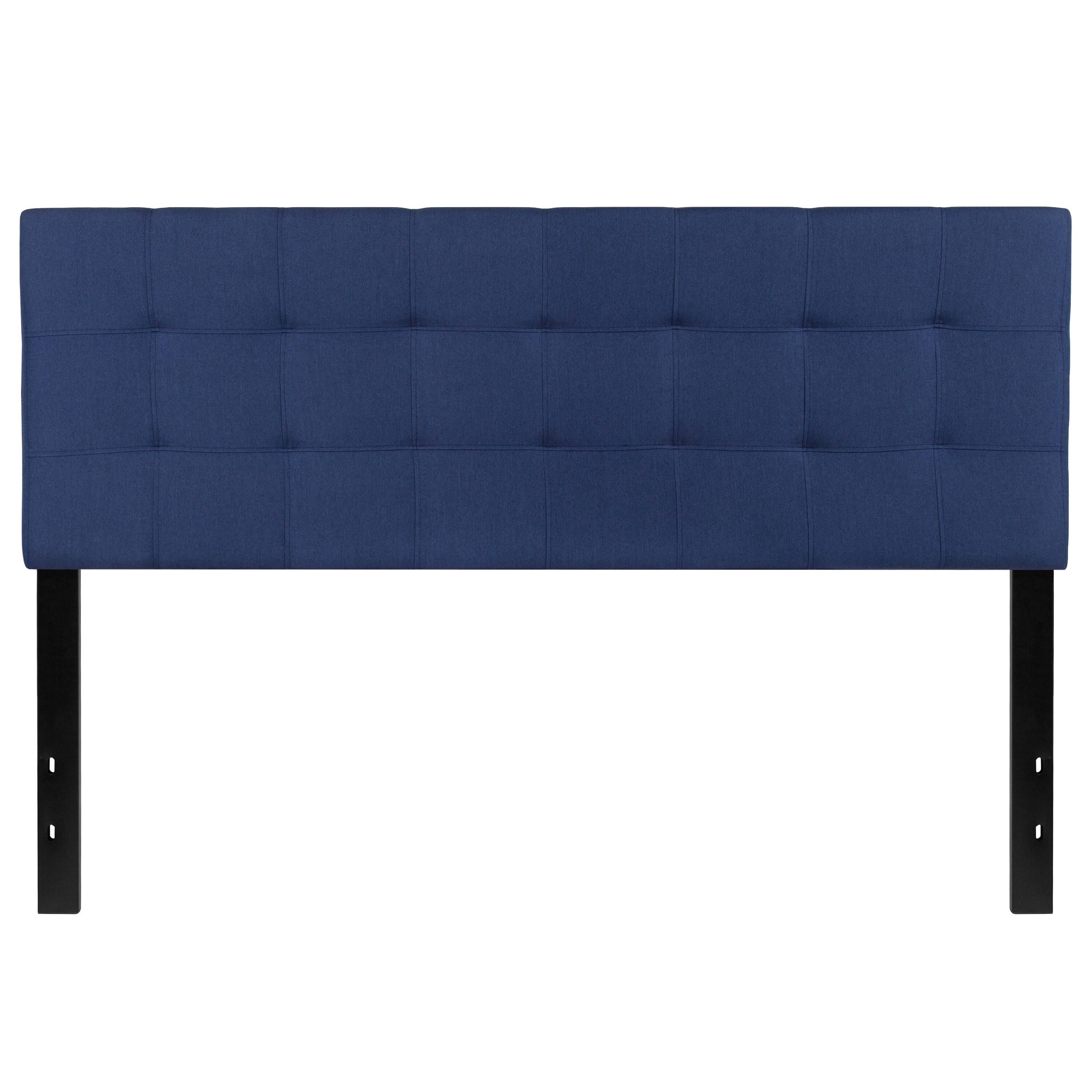Alt View 5. Emma + Oliver - Quilted Tufted Upholstered Headboard - Navy.