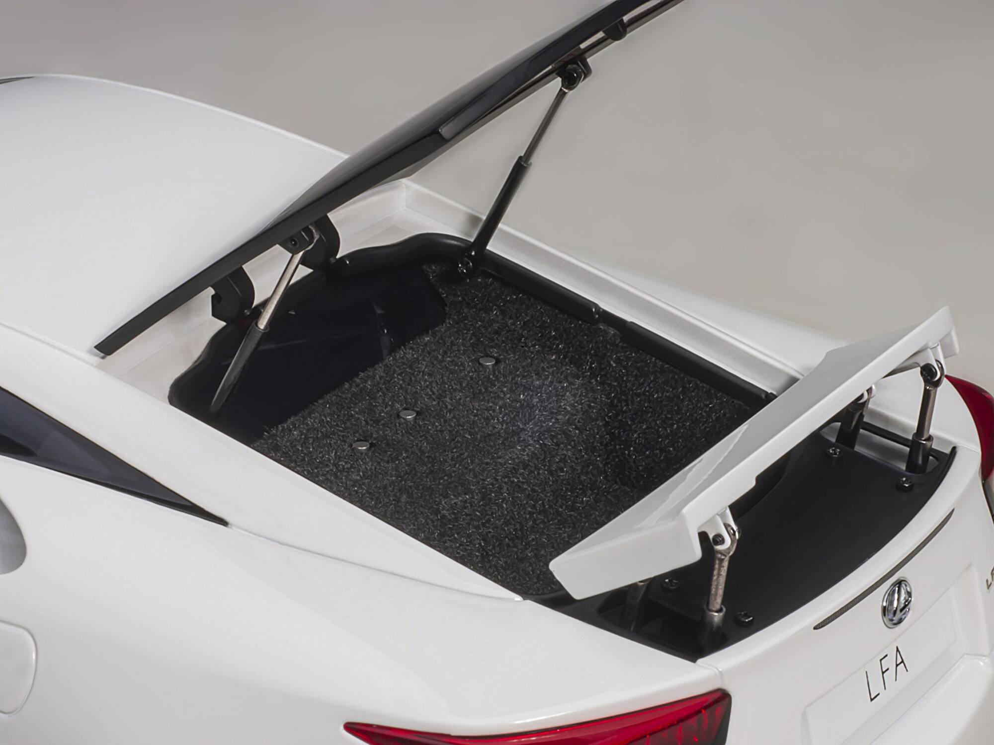 Alt View 4. Autoart - Lexus LFA Whitest White with Red and Black Interior 1/18 Model Car by Autoart.