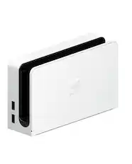 Front. Nintendo - White Charging Dock (HEG-007) (DOCK ONLY) Compatible For Nintendo Switch / Switch OLED / Switch Lite - White.