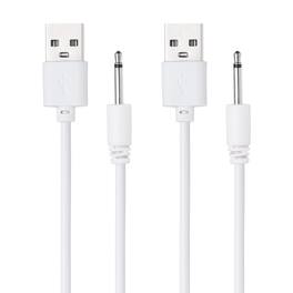 Unique Bargains - USB to DC Charging Cable, 2.6ft, 5V 1A, 2pcs - Ideal for Routers, Speakers, Cameras, and Other 5V Devices - White