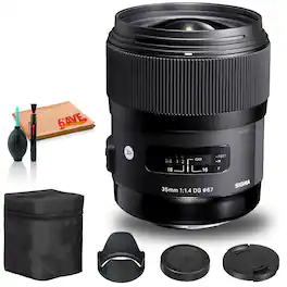 Sigma - 35mm f/1.4 DG HSM Art Lens for Canon EF (USA) Standard Bundle - Standard Kit