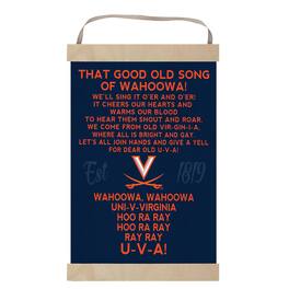 Jardine - Virginia Cavaliers 12'' x 20'' Fight Song Banner Sign - Navy