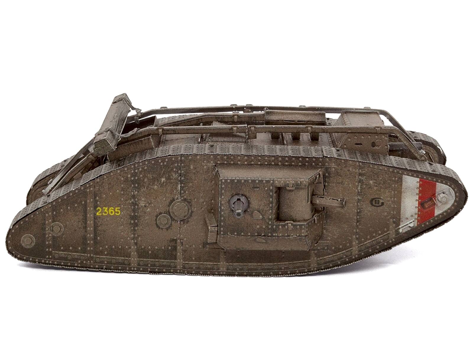 Angle. Metal Earth - Model Kit British Mark IV Tank (Moderate Difficulty) Steel Model by Metal Earth - Bronze.