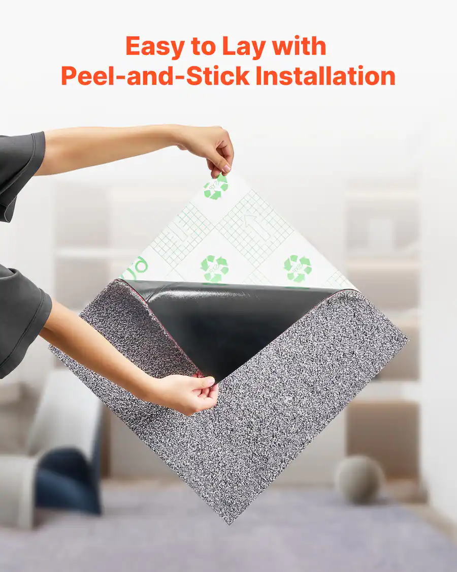 VEVOR Carpet Tiles 18x18 inch, 10 Pack Peel and Stick Carpet Square Rug ...