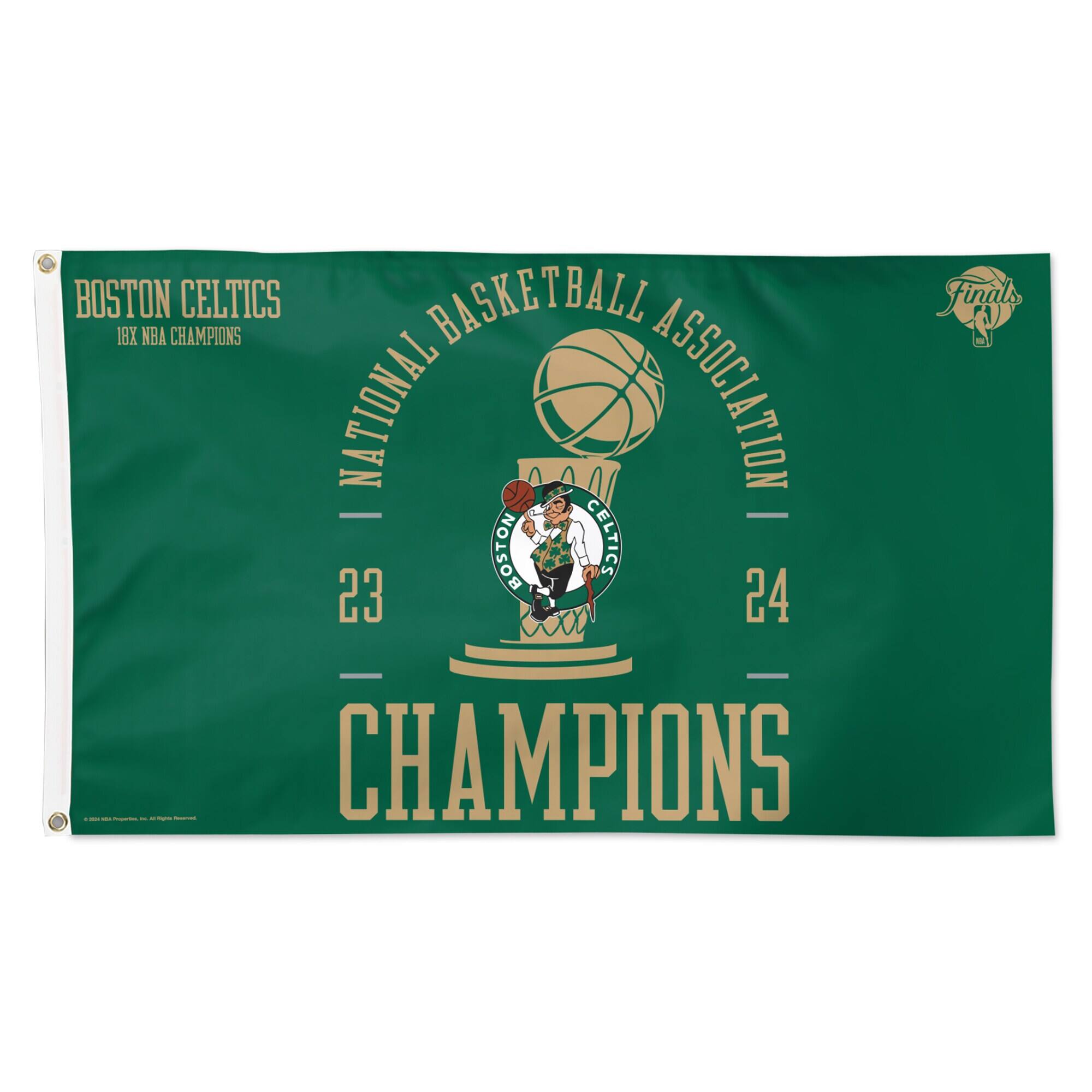 WinCraft Boston Celtics 18 Time NBA Finals Champions 3' x 5' One