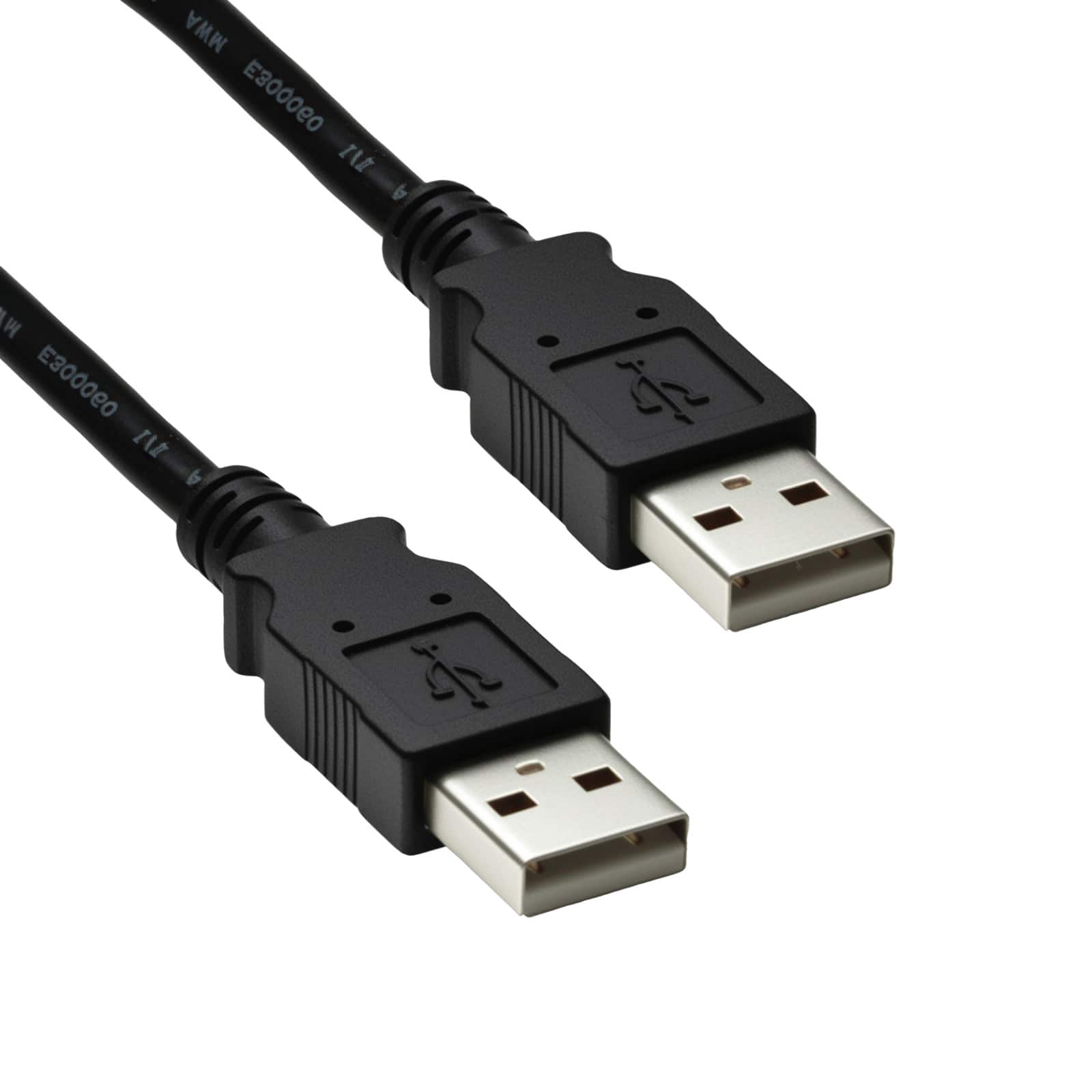Cable Leader - USB 2.0 USB-A to USB-A Cable, 480Mbps Double-Shielded for KVM, Hub, Hard Drive Enclosure - Black