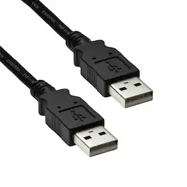 Cable Leader - USB 2.0 USB-A to USB-A Cable, 480Mbps Double-Shielded for KVM, Hub, Hard Drive Enclosure - Black