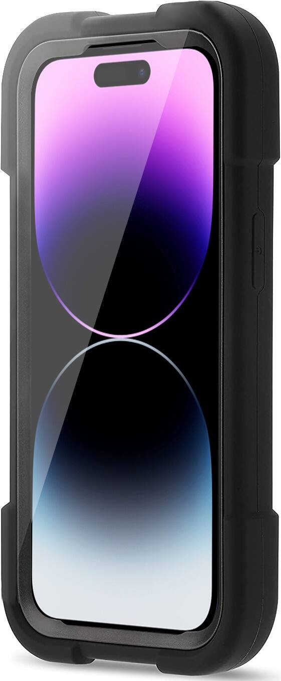 Alt View 12. SaharaCase - DualShock Case with Kickstand for Apple iPhone 14 Pro - Black.