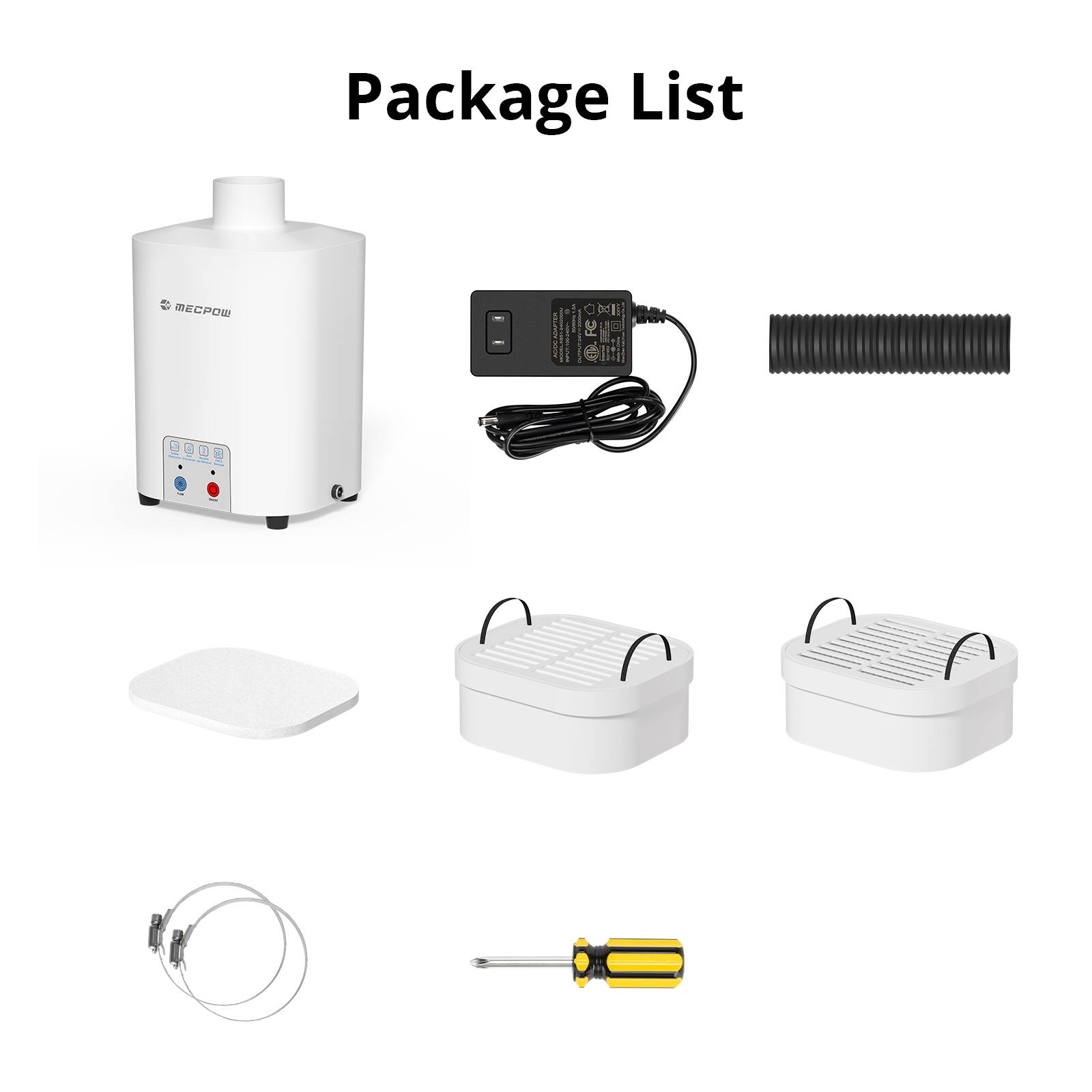 Package List

- BECPOW FC Td 90