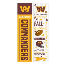 Evergreen Enterprises - Washington Commanders 47" Double Sided Fall Leaner Fan Sign - Multicolor