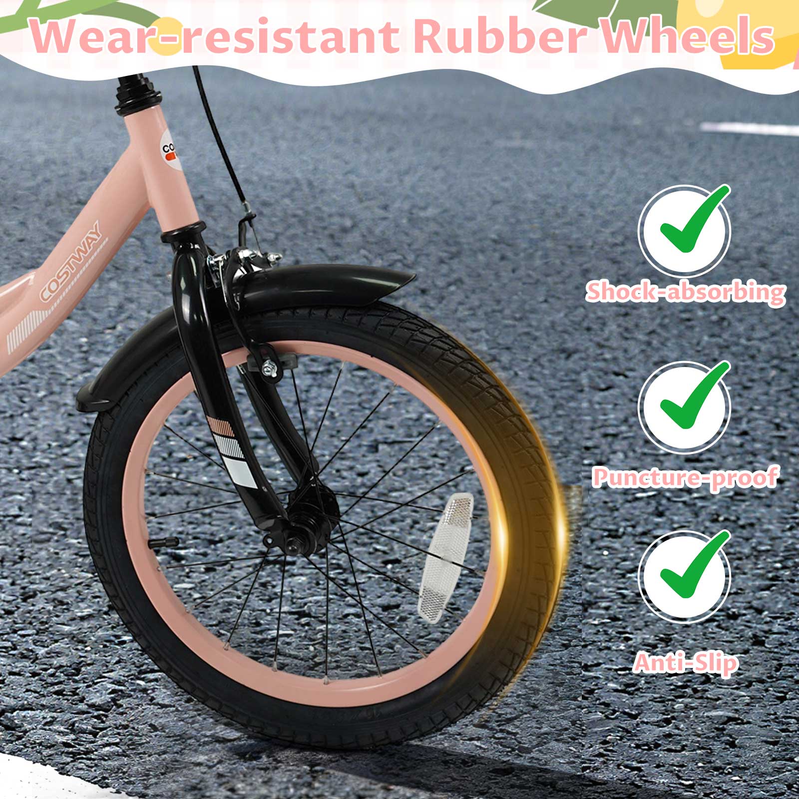 Wear-resistant Rubber Wheels

- Shock-absorbing
- Puncture-proof
- Anti-slip