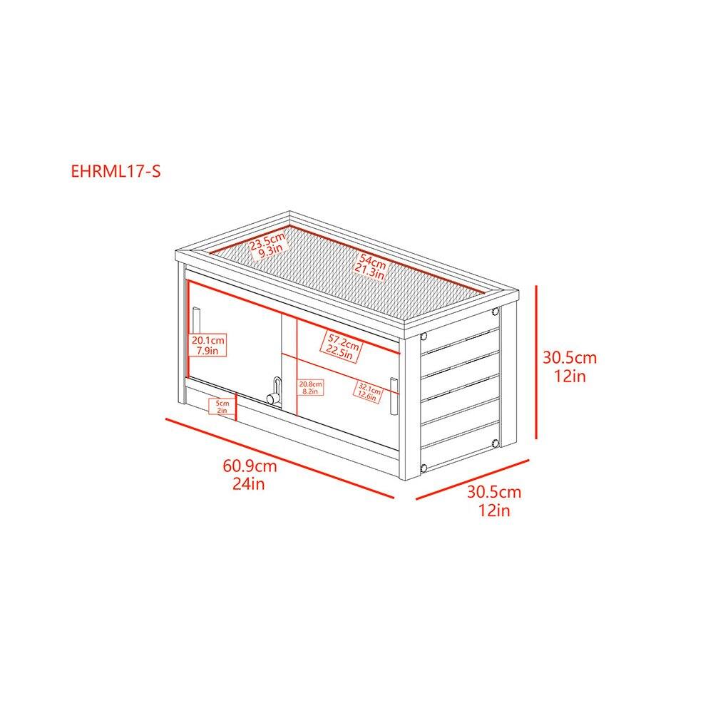 EHRML17-S

- 23.5cm 9.3in
- 54cm 21.3in
- 20.1cm 7.9in
- 57.2cm 22.5in
- 30.5cm 12in
- 60.9cm 24in
- 30.5cm 12in
- 32.8cm 12.6in