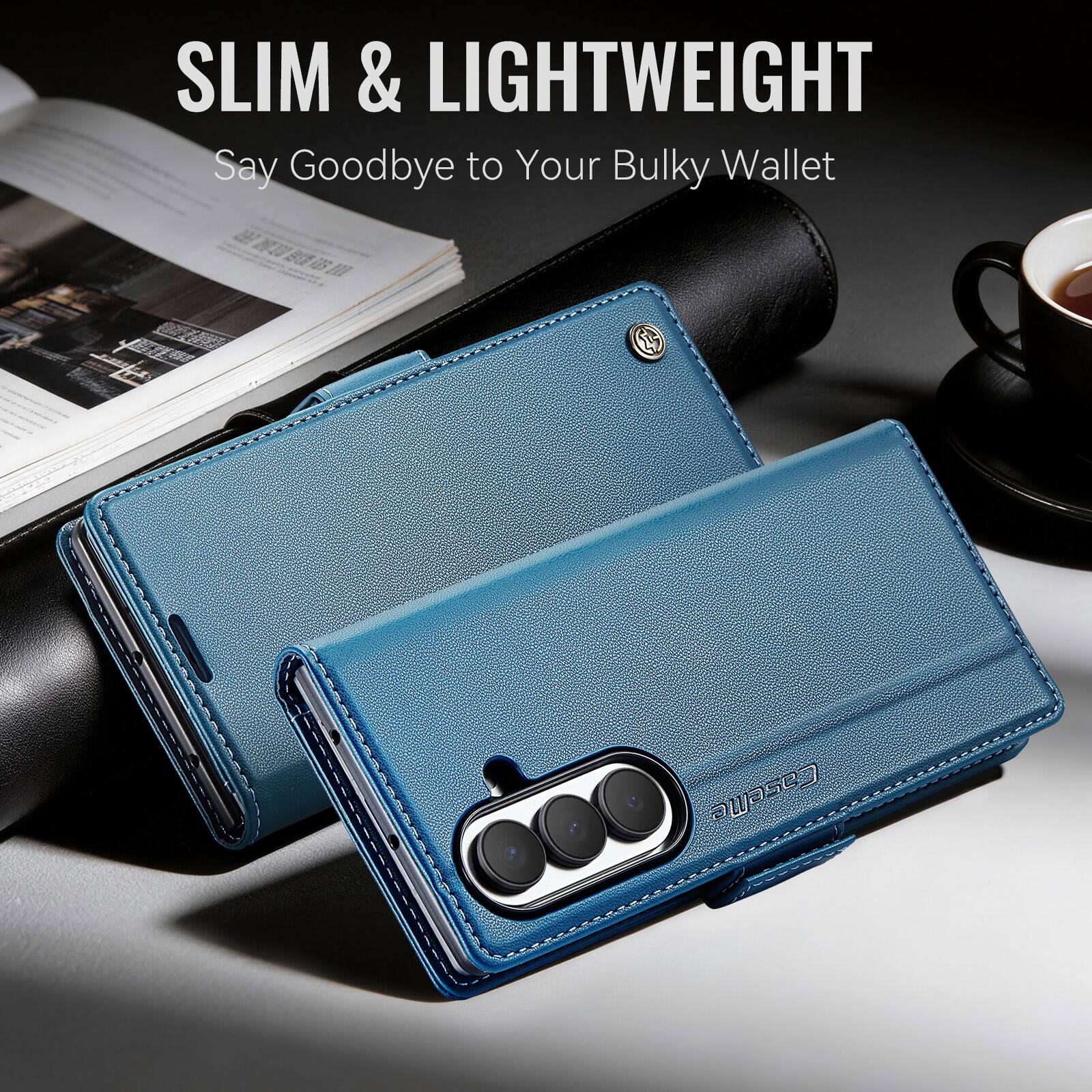 SLIM & LIGHTWEIGHT  
Say Goodbye to Your Bulky Wallet