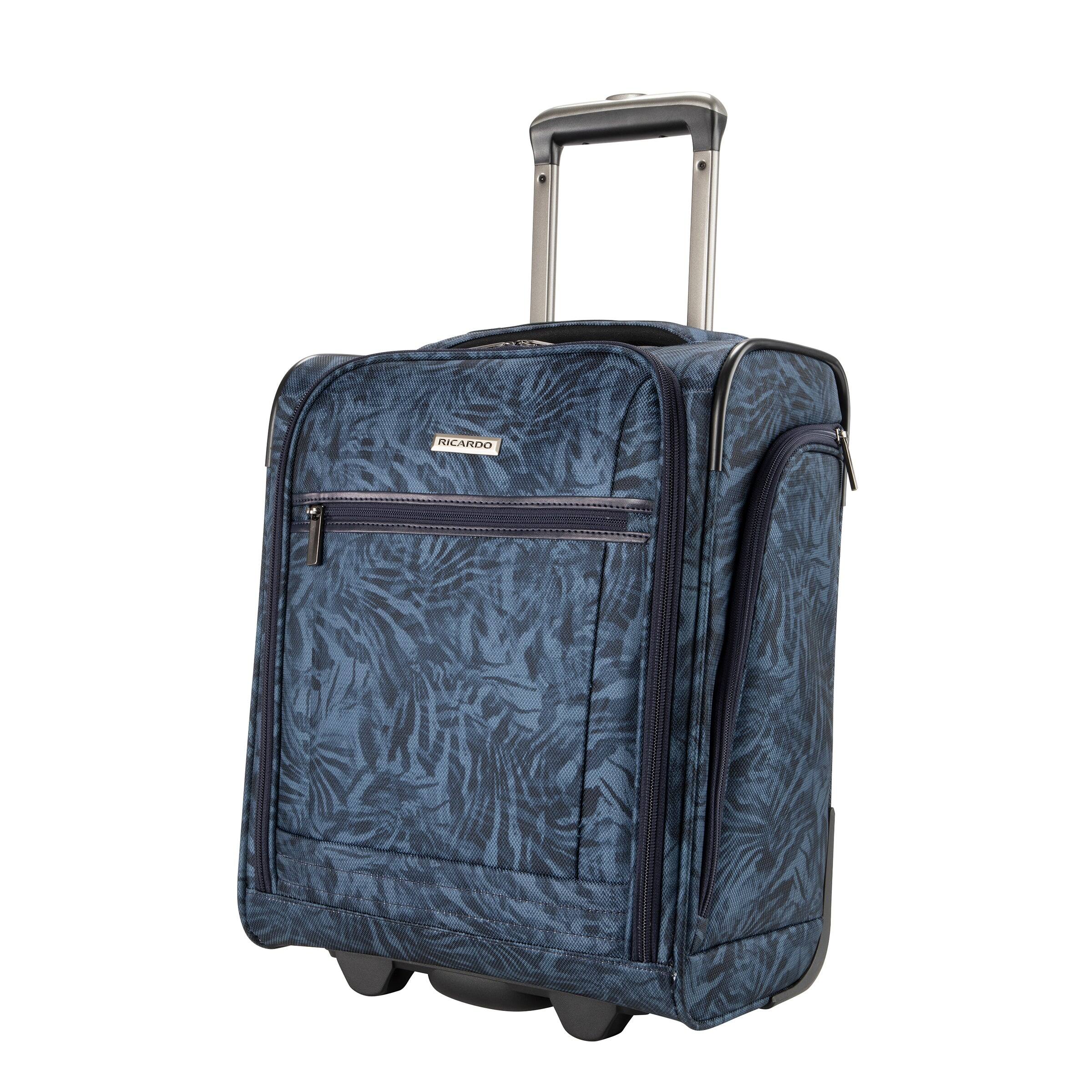 Angle. Ricardo Beverly Hills - Avalon Softside 16" USB Carry-On, Serengeti Night - Serengeti Night.