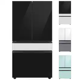 Samsung - BESPOKE 29 cu. ft. 4-Door French Door Smart Refrigerator with Beverage Center - Custom Panel Ready