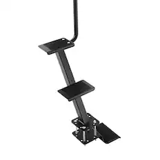 Front. VEVOR - Boat Trailer Steps, 3-Step, Heavy-Duty Boat Trailer Steps with Handle, Non-Slip Surface, 3 Mounting Angle Options - Black.