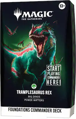 Wizards of The Coast - Magic: The Gathering Foundations Commander Deck - Tramplesaurus Rex
