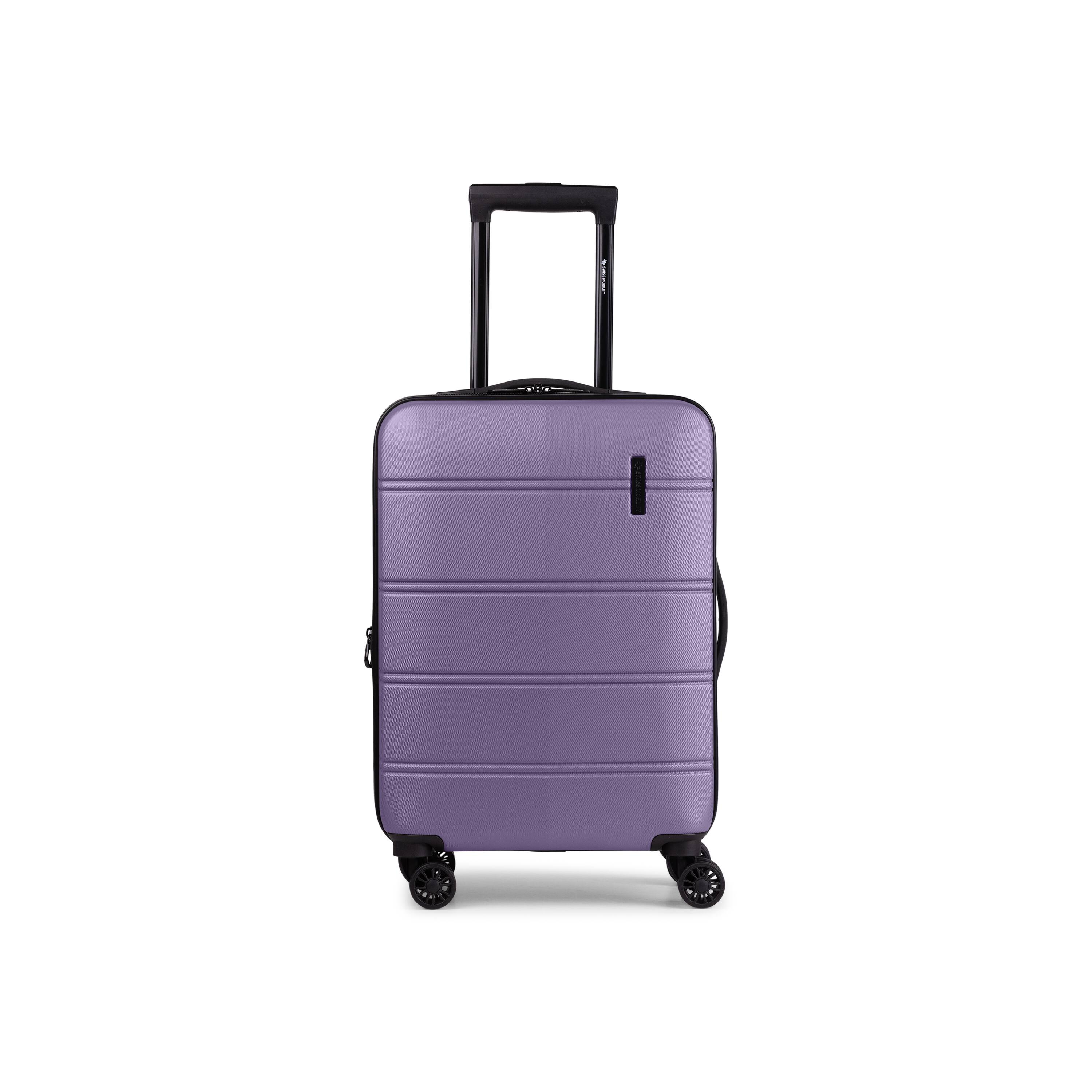 Angle. Swiss Mobility - Swiss Mobility LAX 3 piece Hardside Luggage set - SPURPLE.