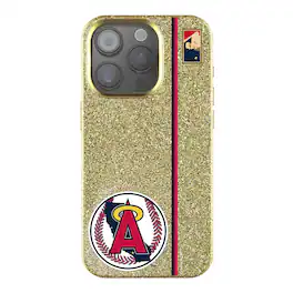 Keyscaper - Cooperstown Teams - California Angels Cooperstown Collection iPhone Bling Case - 14 - Gold