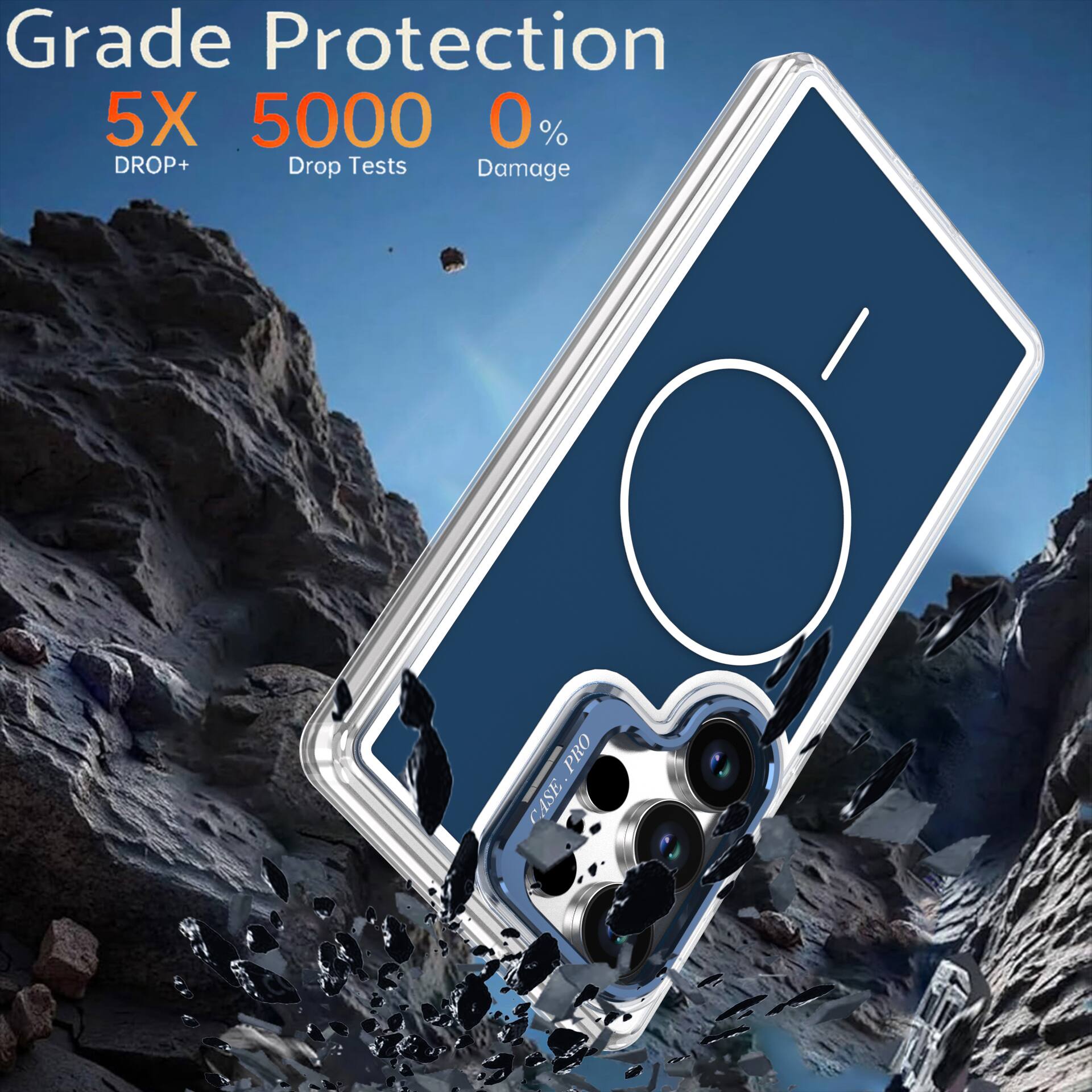 Grade Protection  
5X 5000 0%  
DROP+ Drop Tests Damage  
PRO CASE