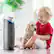 Alt View 19. GermGuardian - 22" Air Purifier Tower with True HEPA Pure Filter & UV-C for 743 Sq Ft Rooms, AC4825DLX - Black/Silver.
