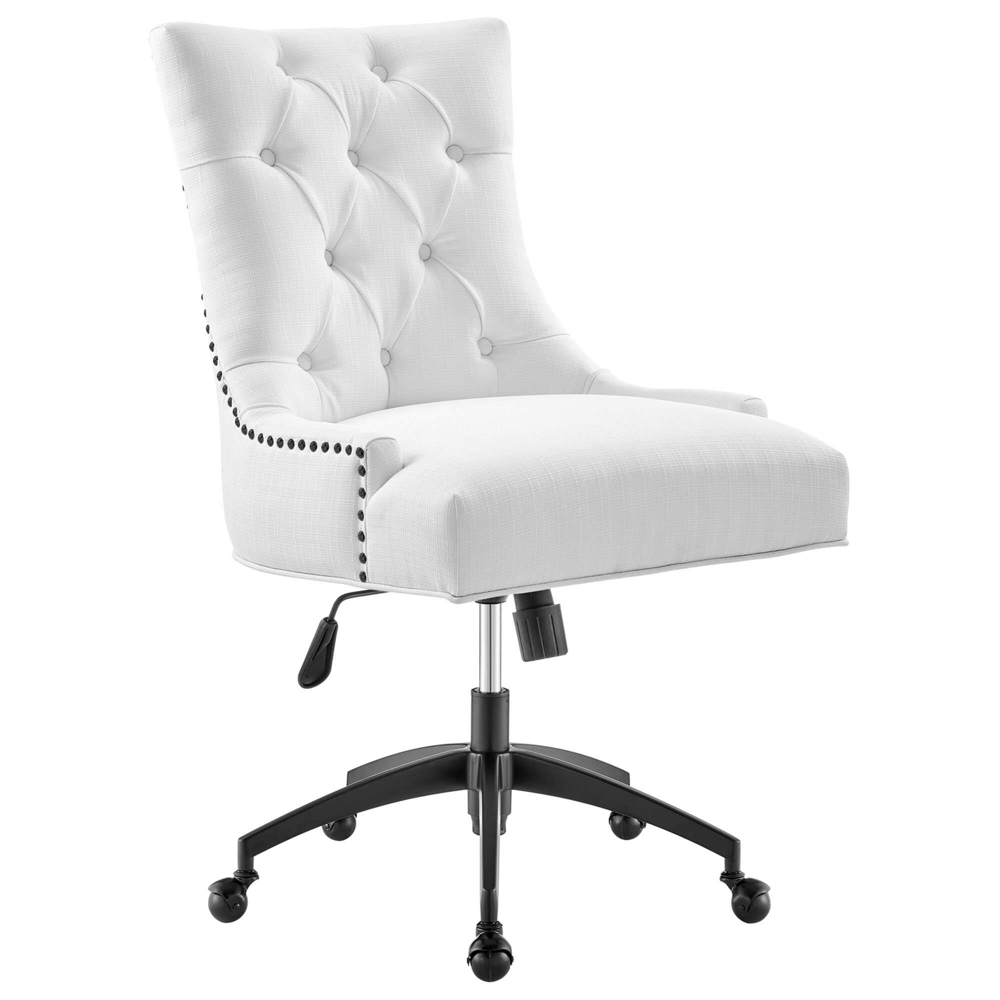 Angle. Modway - Regent Tufted Fabric Office Chair by Modway - Black White.