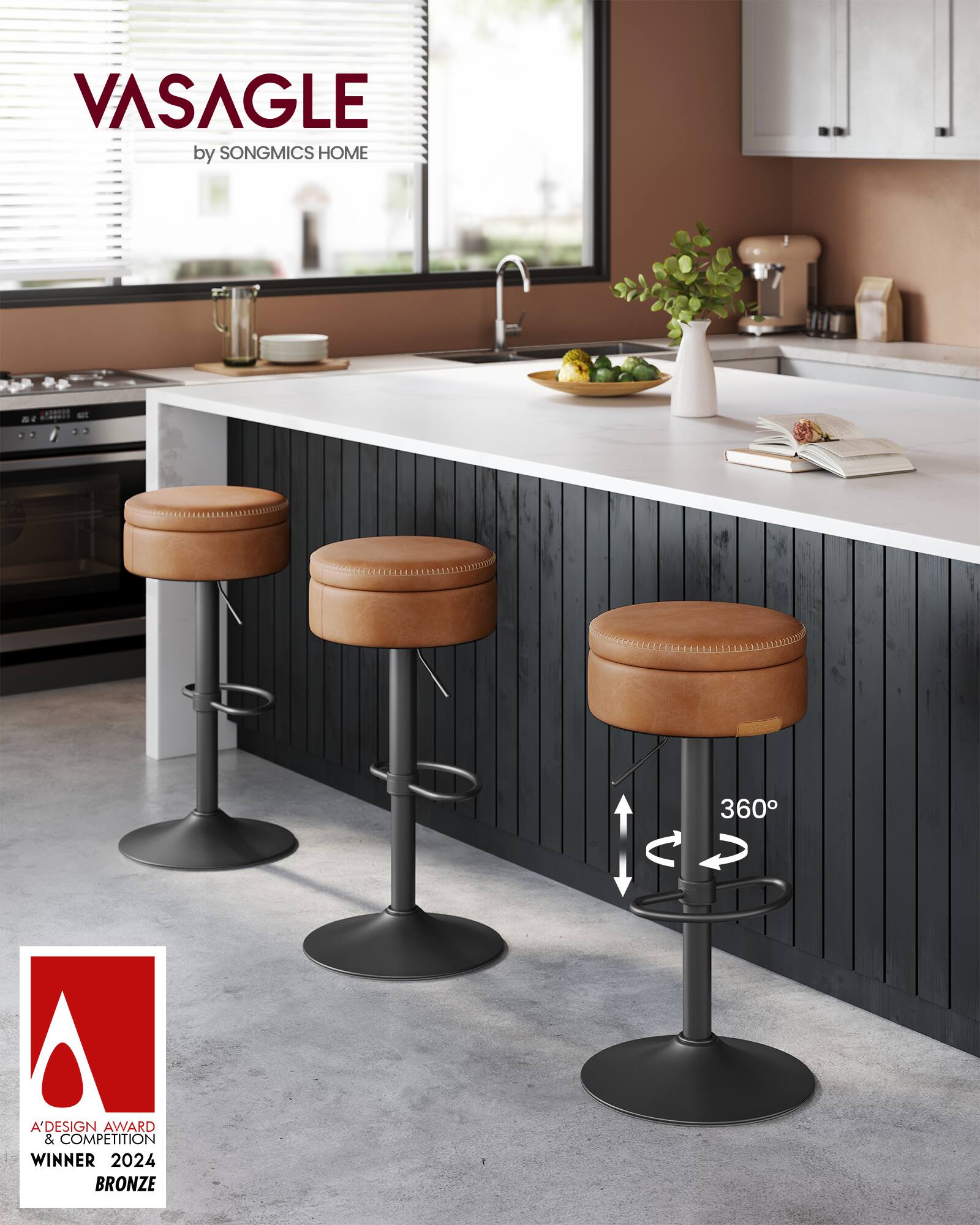 VASAGLE by SONGMICS HOME

360°

A'DESIGN AWARD & COMPETITION WINNER 2024 BRONZE