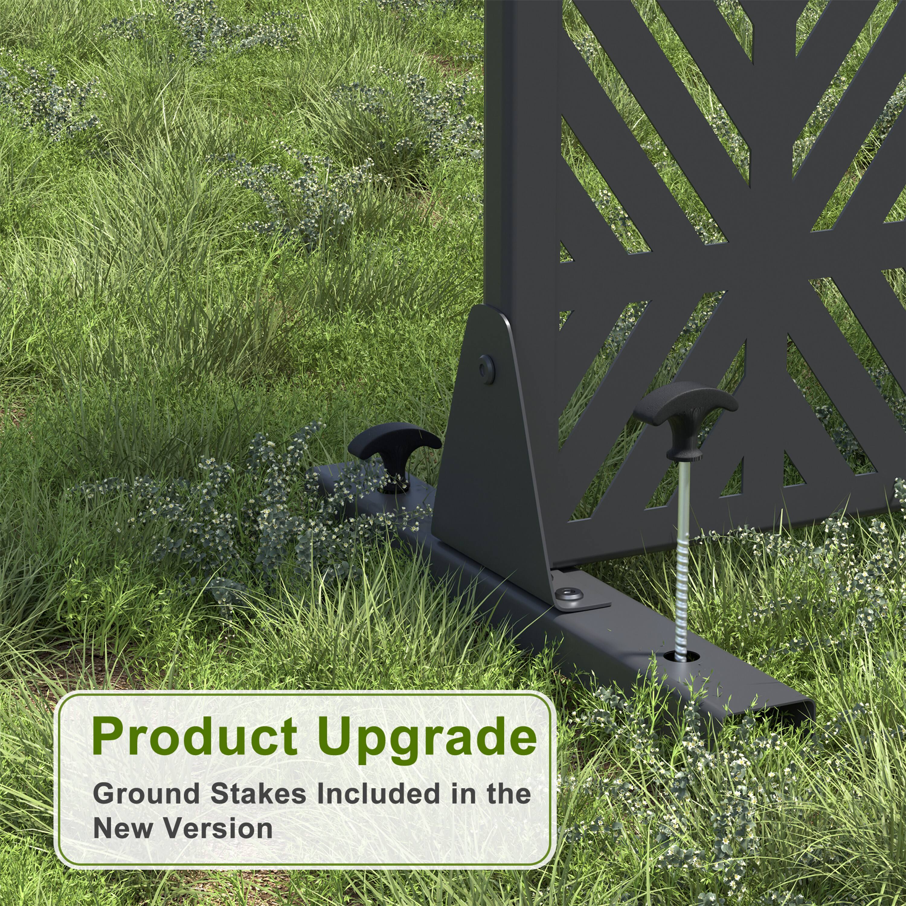 Product Upgrade  
Ground Stakes Included in the New Version