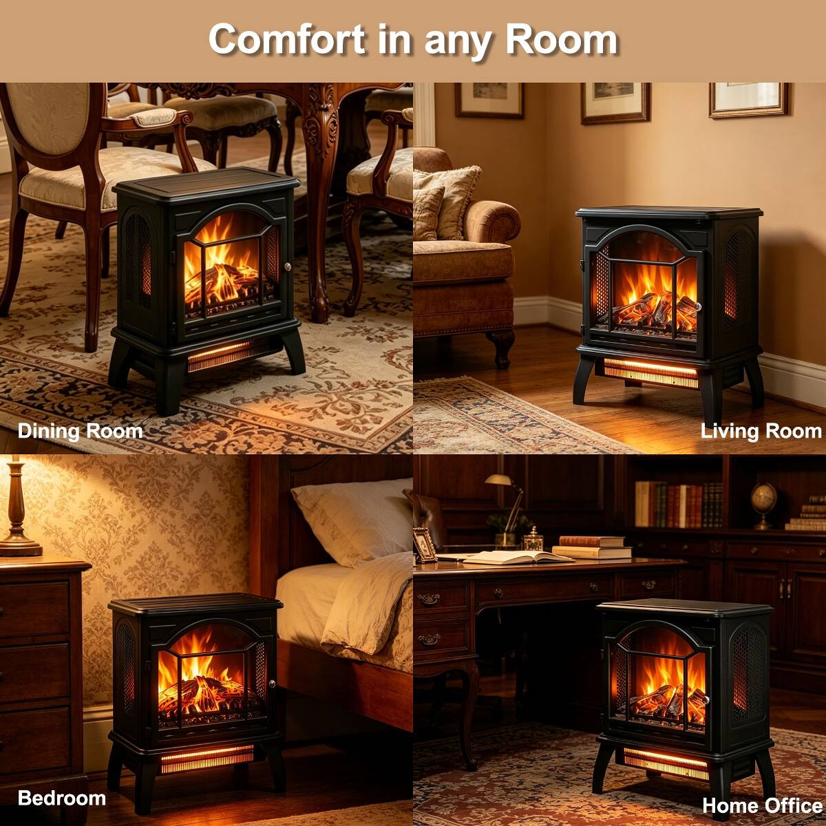 Comfort in any Room

Dining Room

Living Room

Bedroom

Home Office