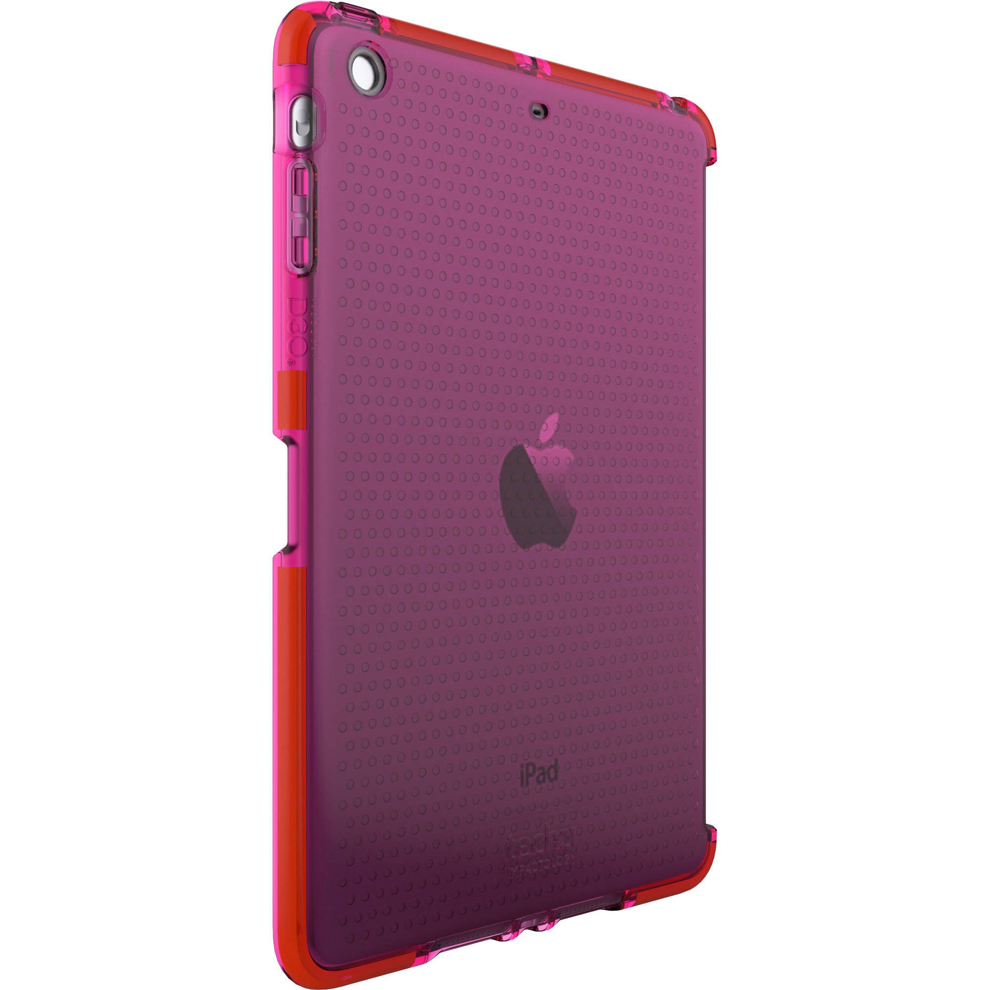 Angle. Tech21 - Tech21 Impact Mesh Case for iPad Mini (A1432, A1454, A1455), Mini 2 (A1489, A1490, A1491), Mini 3 (A1599, A1600) – Pink - Pink.