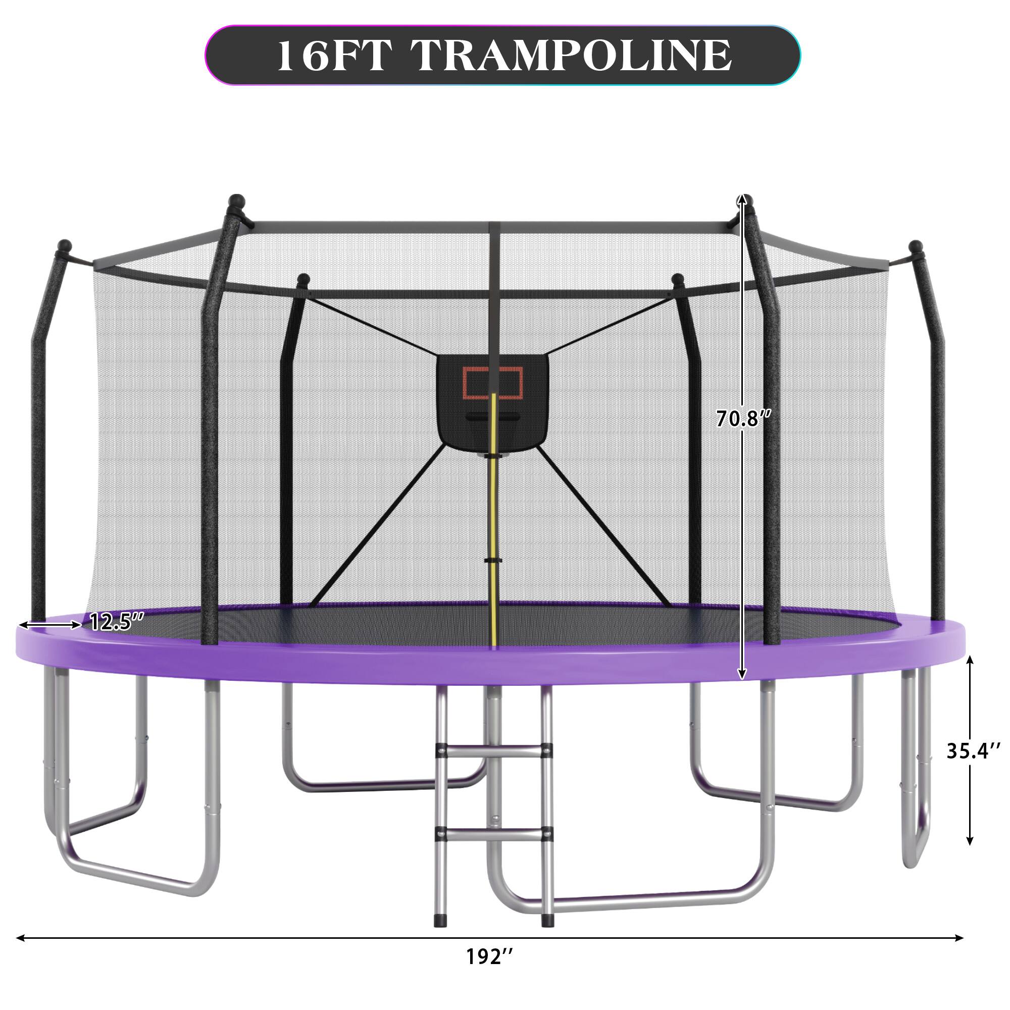 16FT TRAMPOLINE  
70.8"  
12.5"  
35.4"  
192"