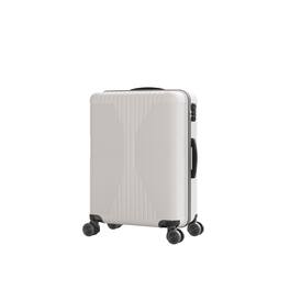 Winado - 20" Hardshell Carry On Luggage with Spinner Wheels Lightweight PP Hardside Small Suitcase with Built-in Lock - White