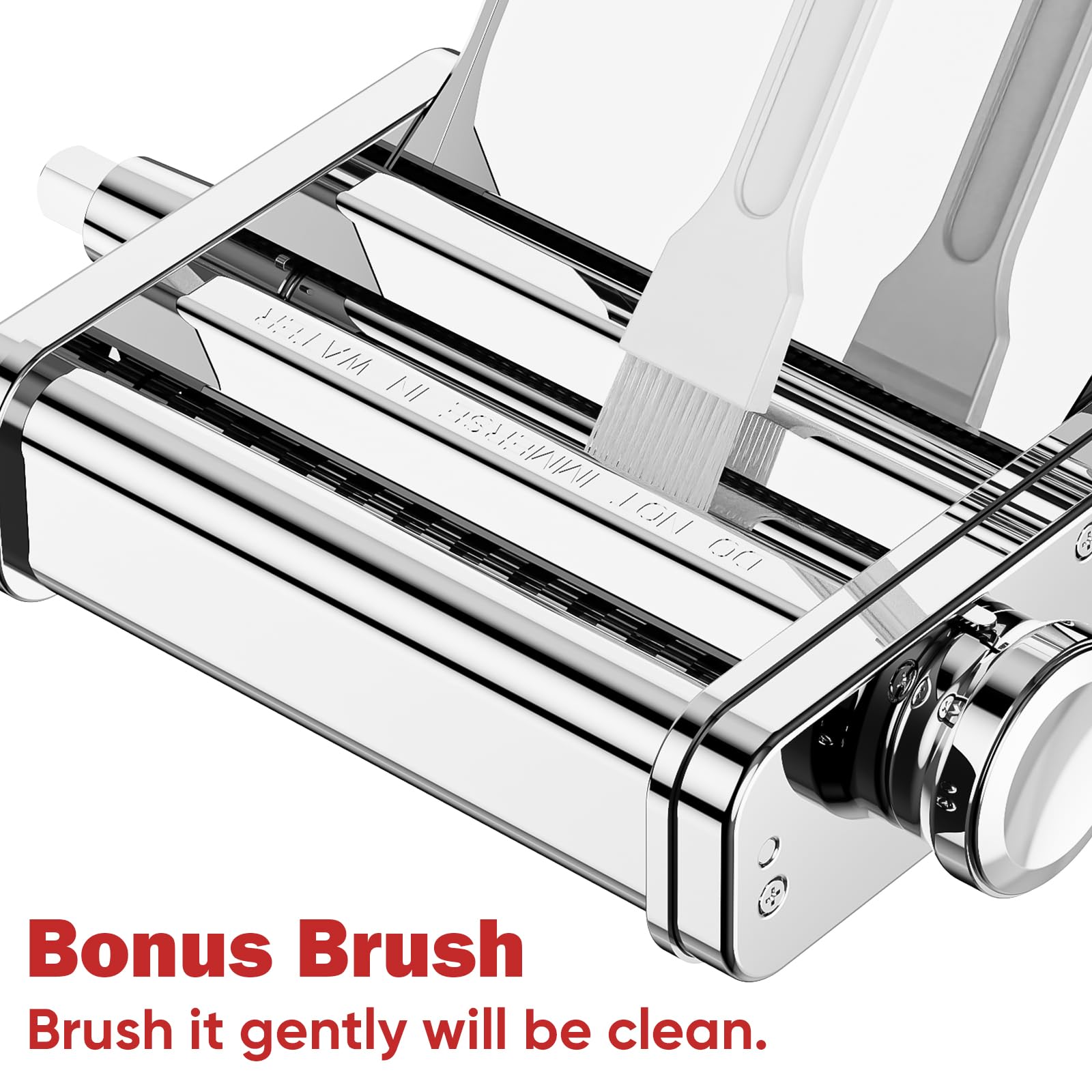 Bonus Brush  
Brush it gently will be clean.