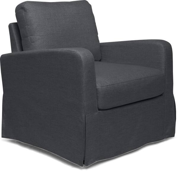Angle. Finch - Finch Kingsley Skirted Arm Chair, Gray - Gray.